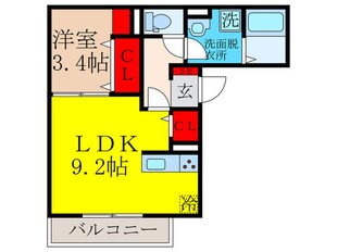 D-room川岸町の物件間取画像